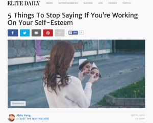 5 Things To Stop Saying If You're Working On Your Self-Esteem